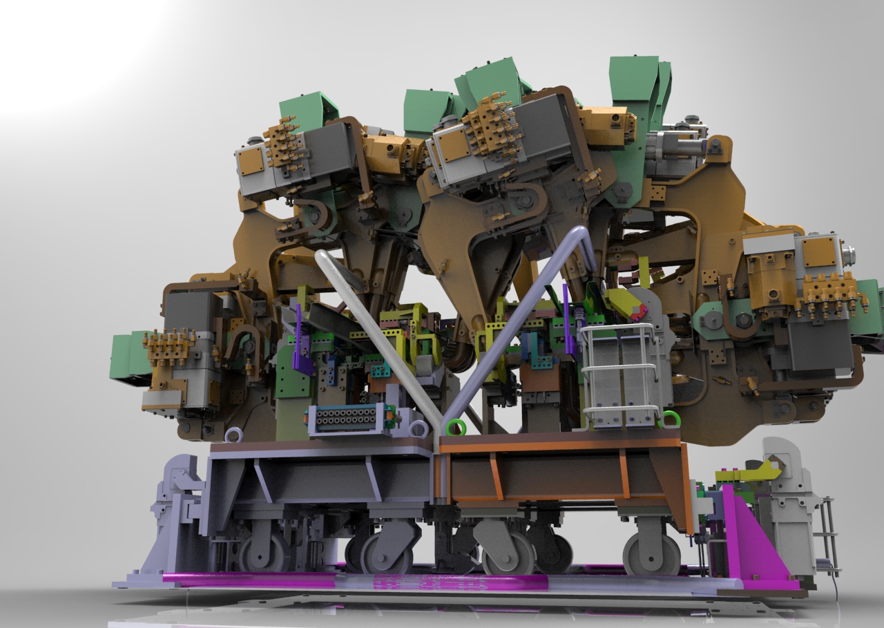 复杂焊装夹具设计3D模型